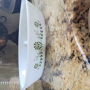 Vintage Glasbake Divided Casserole Dish